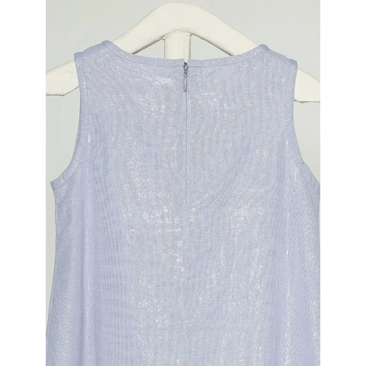 The Baby Trunk - Mouse Shift Dress &amp; Starsequin Tictac For Girls | Blue Lurex