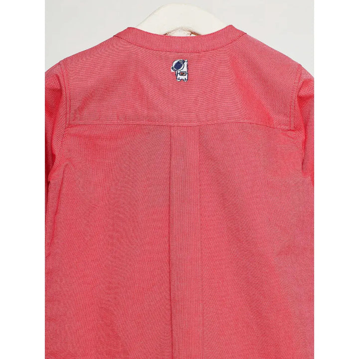 The Baby Trunk Unisex Coral Band Collar Shirt | 2 to 6 Years