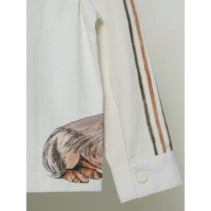 The Baby Trunk Unisex Friendly Dog Printed Shacket