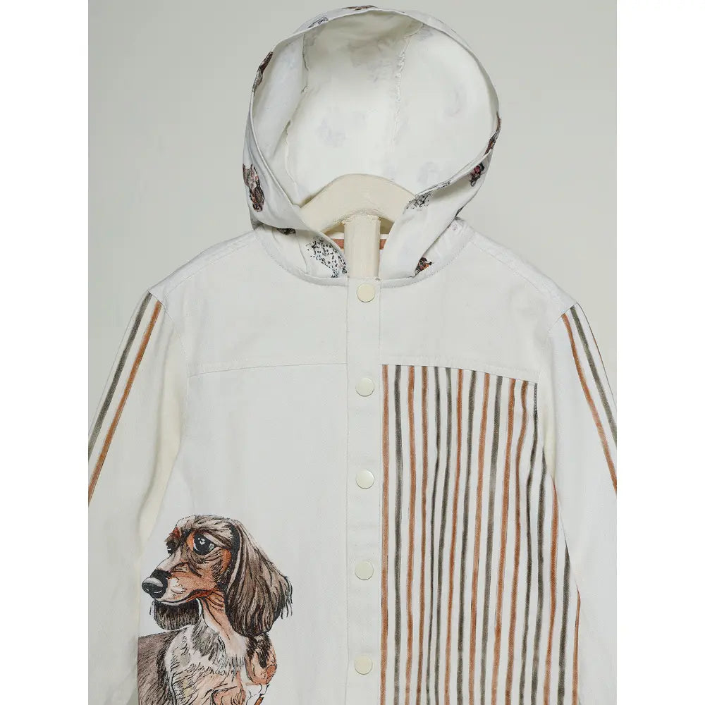 The Baby Trunk Unisex Friendly Dog Printed Shacket