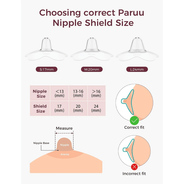 Momcozy Breastfeeding Access Nipple Shields - Transparent