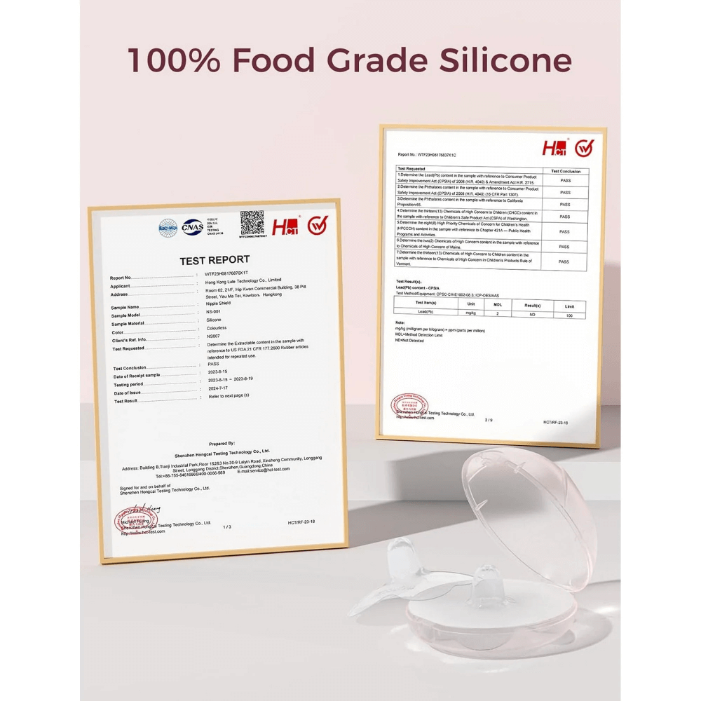 Momcozy Breastfeeding Access Nipple Shields - Transparent