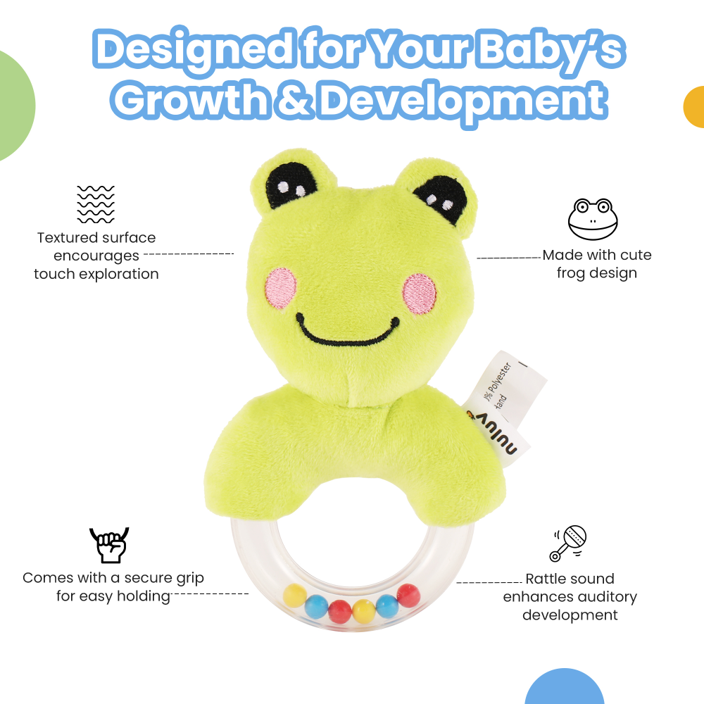 Nuluv Playtime Frog Ring Rattle