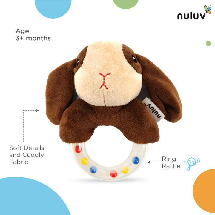 Nuluv Playtime Puppy Ring Rattle