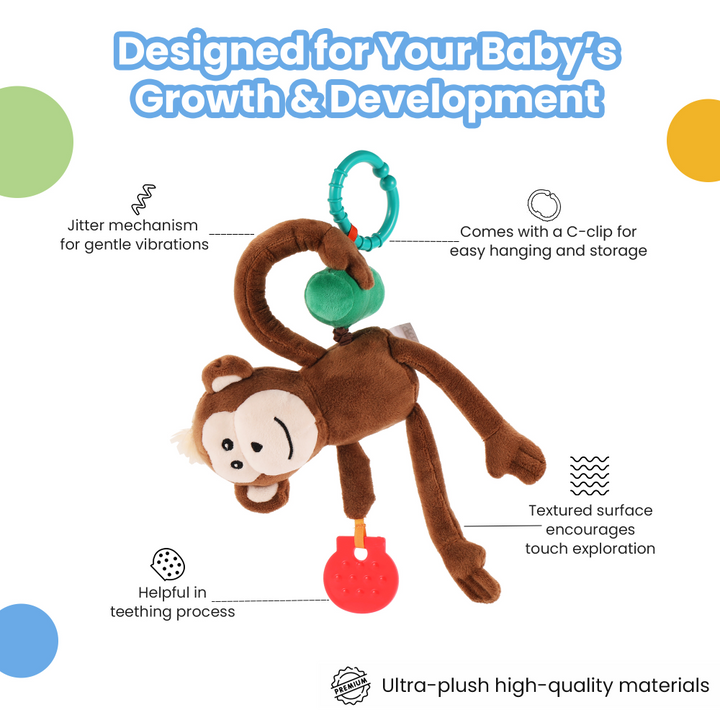 Nuluv Playtime Jittery Monkey
