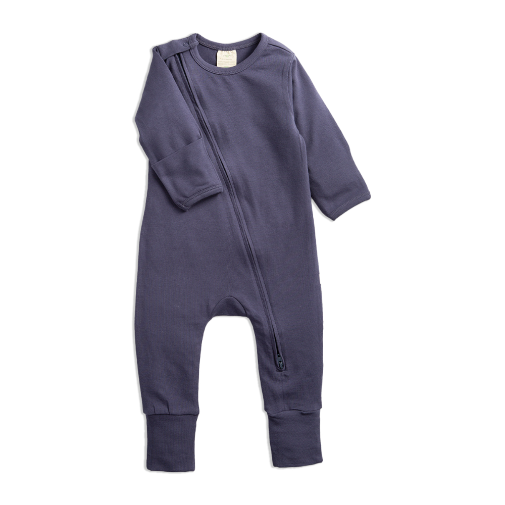 Tiny Twig Long Sleeve Zipsuit - Solid