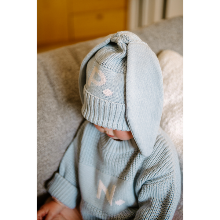 NamelyCo Bunny Beanie - Kentucky Blue