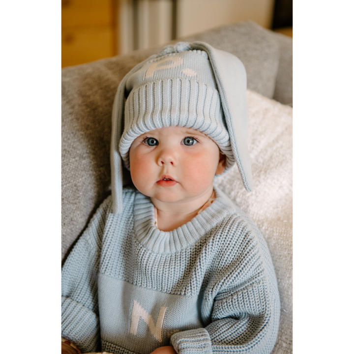 NamelyCo Bunny Beanie - Kentucky Blue