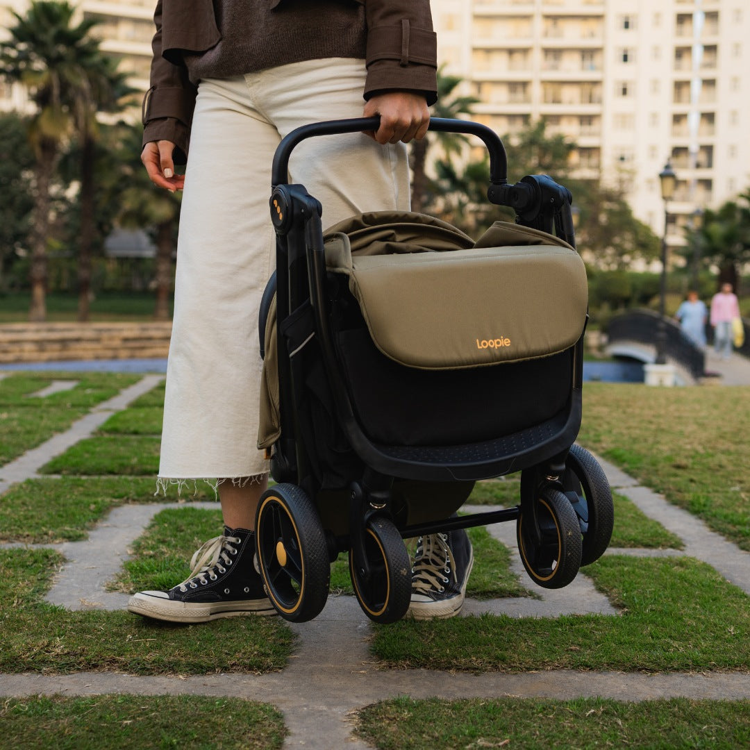 Loopie Hop Stroller - Olive Fern