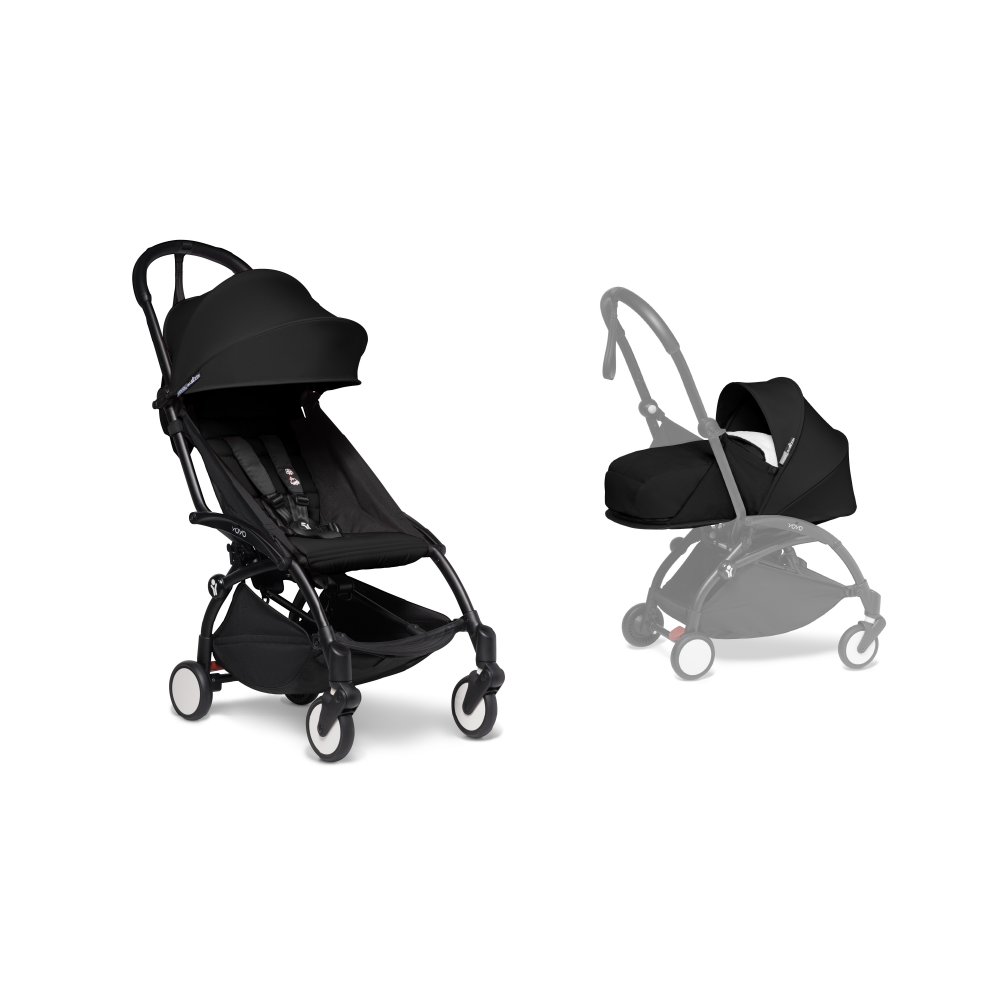 YOYO² Complete Stroller With Newborn Pack- Black Frame