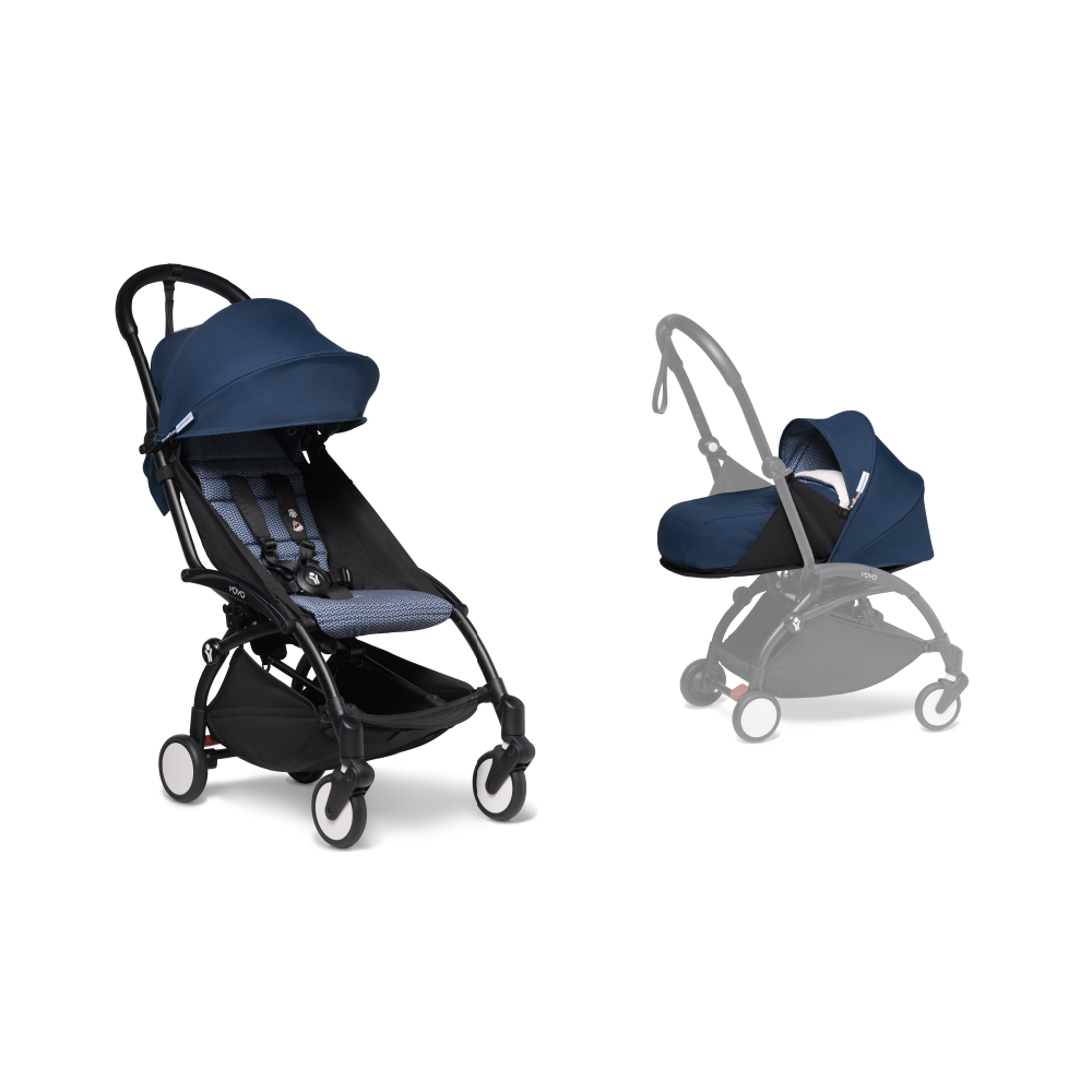 YOYO² Complete Stroller With Newborn Pack- Black Frame