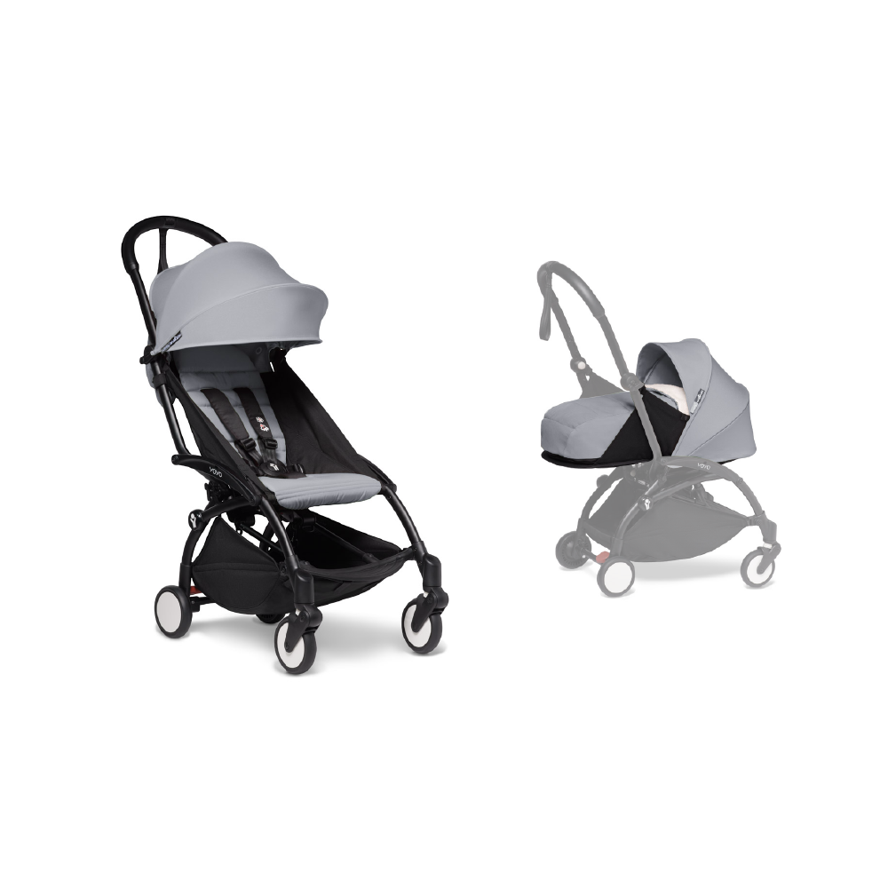 YOYO² Complete Stroller With Newborn Pack- Black Frame