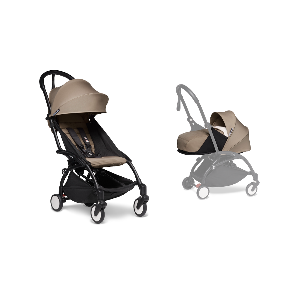 YOYO² Complete Stroller With Newborn Pack- Black Frame