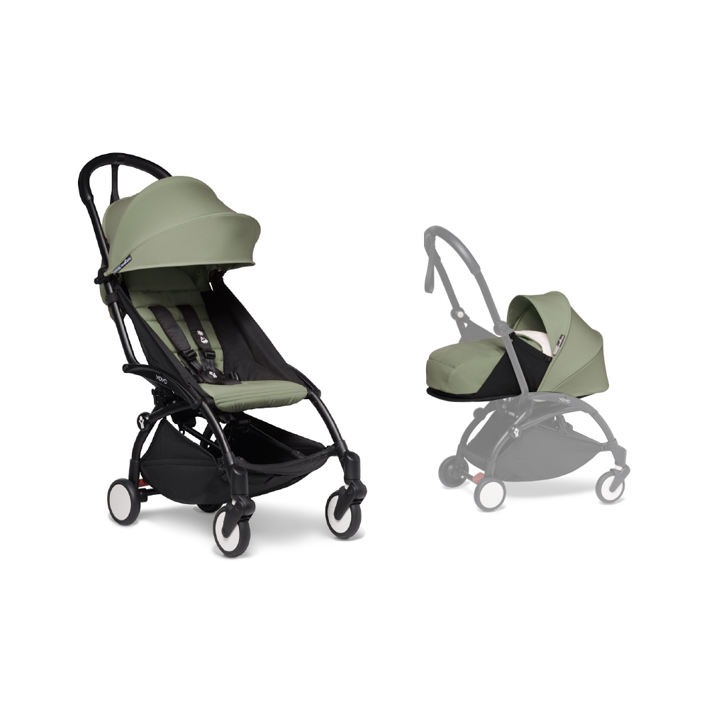 YOYO² Complete Stroller With Newborn Pack- Black Frame