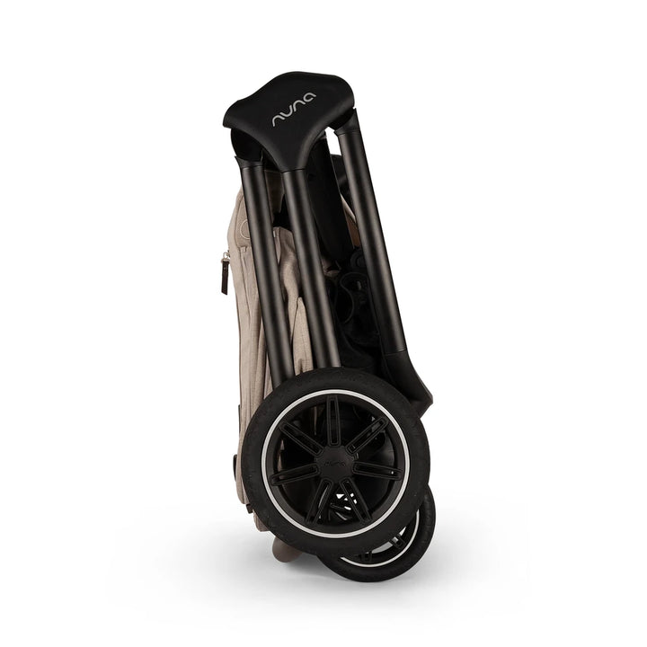 Nuna TRIV Next Reversible Seat Stroller with Flat Recline|Height Adjustable Handle Bar|All Terrain|All Wheel Suspension|One Hand Fold|Rain Cover &amp; Post Adaptors|0 to 4Y (Upto 22Kg) - Biscotti
