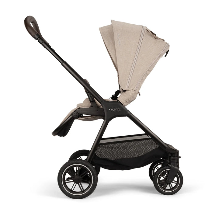 Nuna TRIV Next Reversible Seat Stroller with Flat Recline|Height Adjustable Handle Bar|All Terrain|All Wheel Suspension|One Hand Fold|Rain Cover &amp; Post Adaptors|0 to 4Y (Upto 22Kg) - Biscotti