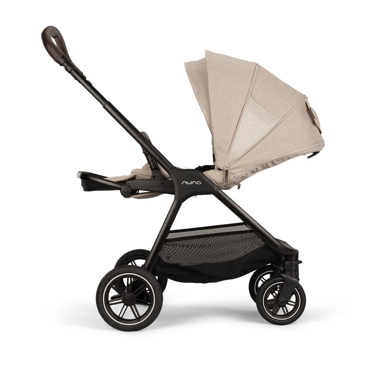Nuna TRIV Next Reversible Seat Stroller with Flat Recline|Height Adjustable Handle Bar|All Terrain|All Wheel Suspension|One Hand Fold|Rain Cover &amp; Post Adaptors|0 to 4Y (Upto 22Kg) - Biscotti