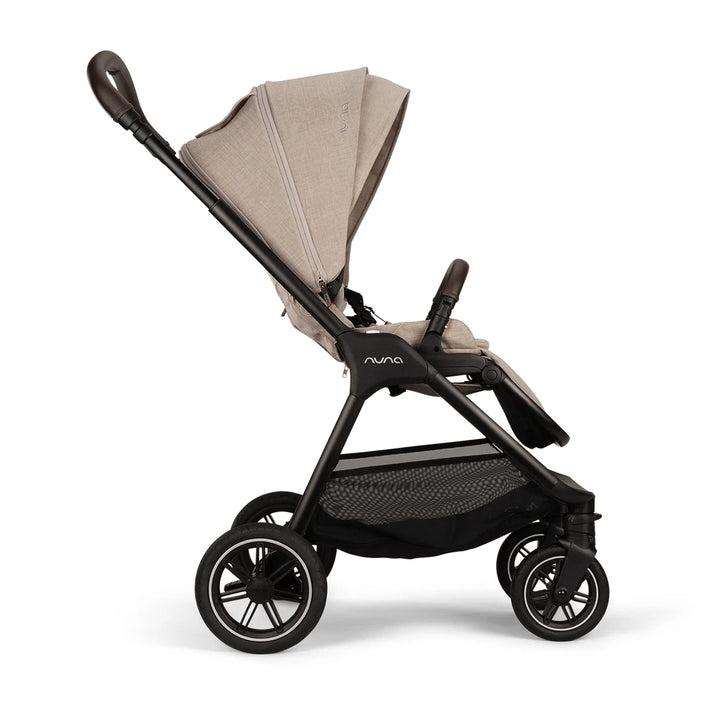 Nuna TRIV Next Reversible Seat Stroller with Flat Recline|Height Adjustable Handle Bar|All Terrain|All Wheel Suspension|One Hand Fold|Rain Cover &amp; Post Adaptors|0 to 4Y (Upto 22Kg) - Biscotti
