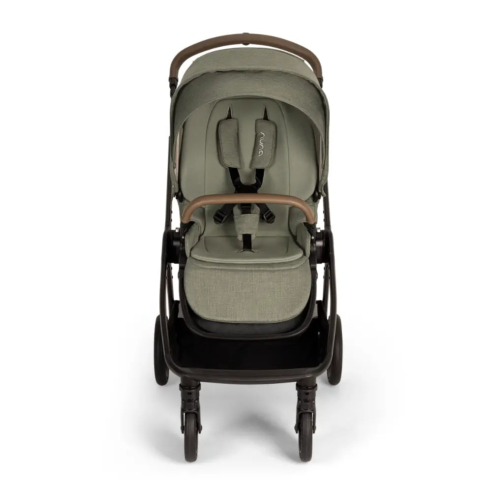 Nuna TRIV Next Reversible Seat Stroller with Flat Recline|Height Adjustable Handle Bar|All Terrain|All Wheel Suspension|One Hand Fold|Rain Cover &amp; Post Adaptors|0 to 4Y (Upto 22Kg) - Pine