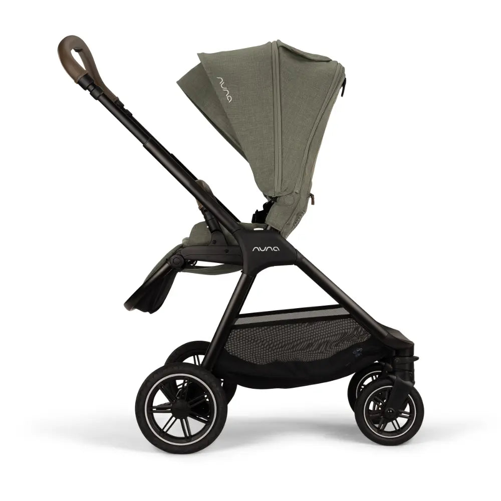 Nuna TRIV Next Reversible Seat Stroller with Flat Recline|Height Adjustable Handle Bar|All Terrain|All Wheel Suspension|One Hand Fold|Rain Cover &amp; Post Adaptors|0 to 4Y (Upto 22Kg) - Pine