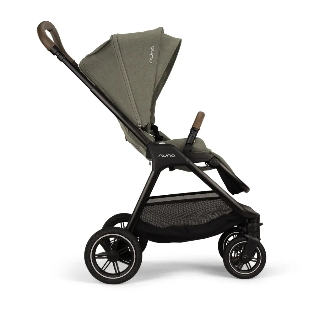Nuna TRIV Next Reversible Seat Stroller with Flat Recline|Height Adjustable Handle Bar|All Terrain|All Wheel Suspension|One Hand Fold|Rain Cover &amp; Post Adaptors|0 to 4Y (Upto 22Kg) - Pine