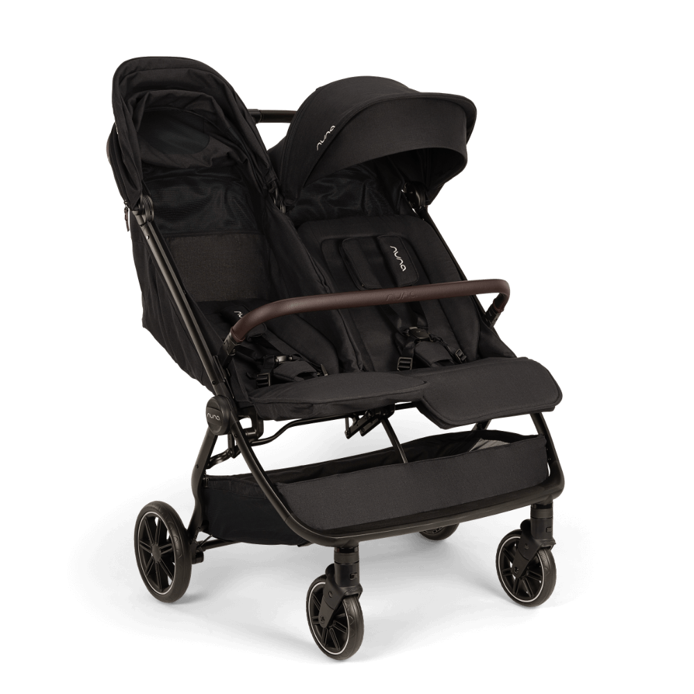 Nuna Trvl™ Dubl Caviar Twin Stroller