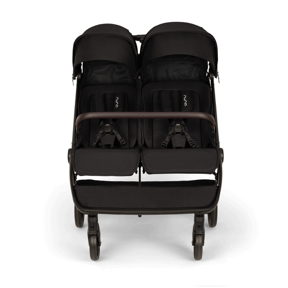 Nuna Trvl™ Dubl Caviar Twin Stroller