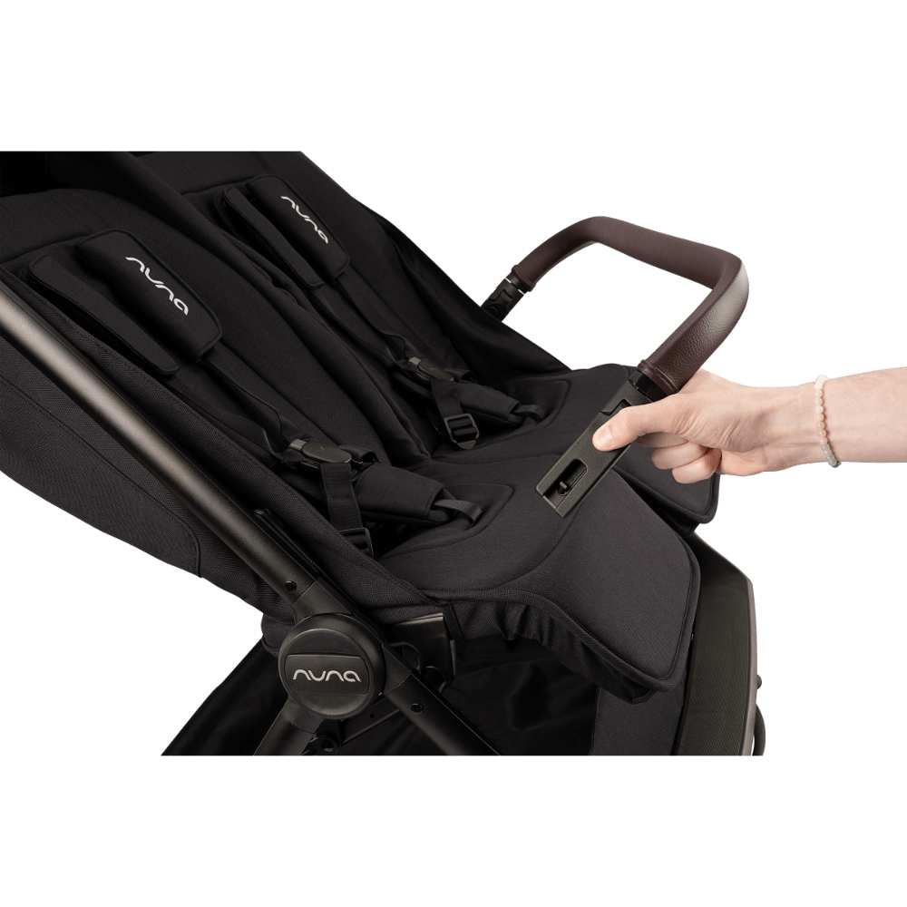 Nuna Trvl™ Dubl Caviar Twin Stroller