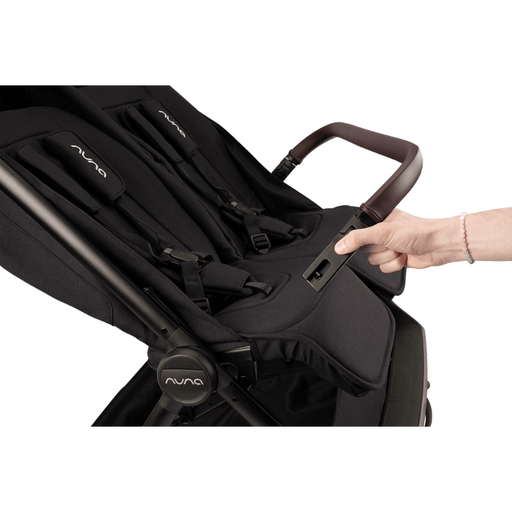 Nuna Trvl™ Dubl Caviar Twin Stroller