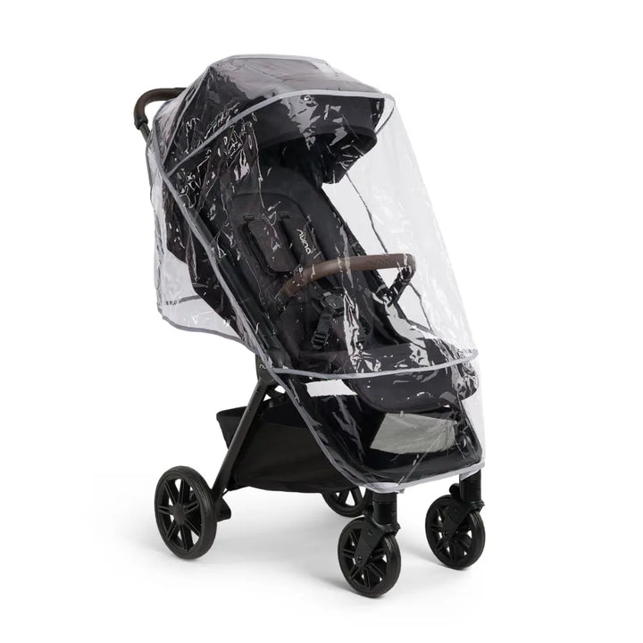 Nuna Trvl Urbn Cabin Friendly Stroller-Lightweight-Compact-One Hand Fold-Extendable Canopy-Big Rear Wheel-All Wheel Suspension-0 to 4Y (Upto 22Kg)-Caviar