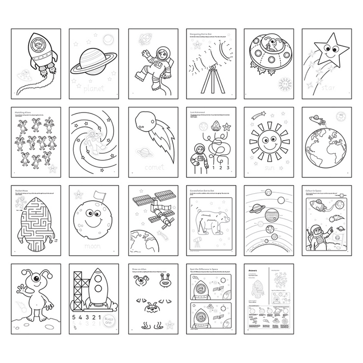 Orchard Toys Outer Space Sticker Colouring Book