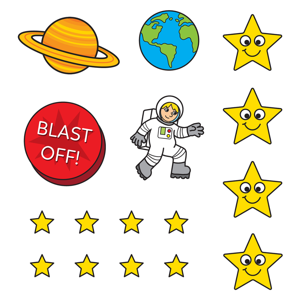 Orchard Toys Outer Space Sticker Colouring Book