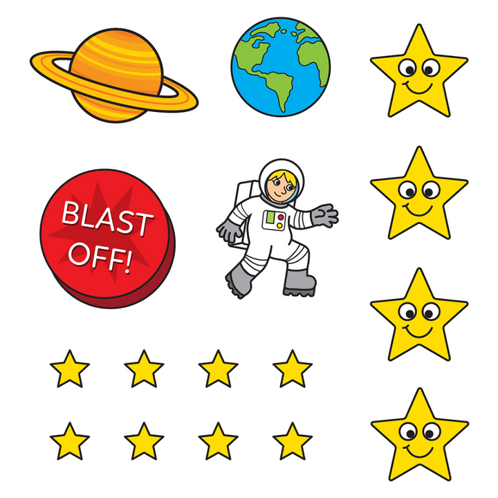 Orchard Toys Outer Space Sticker Colouring Book