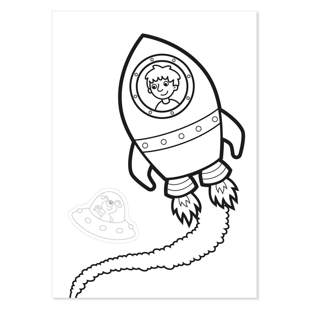 Orchard Toys Outer Space Sticker Colouring Book