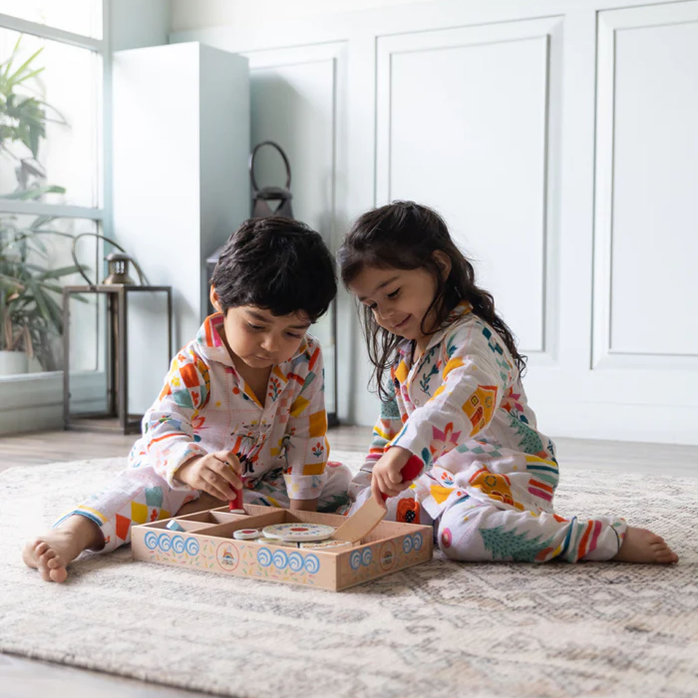 Rattle &amp; Co. Oh What Fun Cotton Jammies