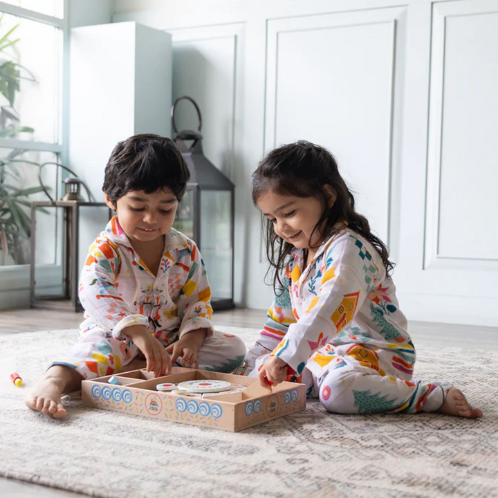 Rattle &amp; Co. Oh What Fun Cotton Jammies