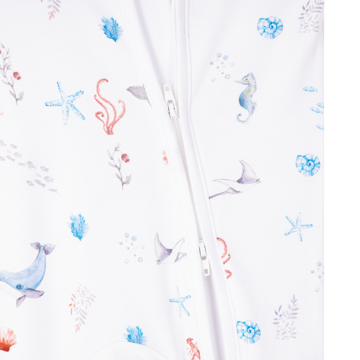 Malabar Baby Onezip Bamboo Romper, Under The Sea