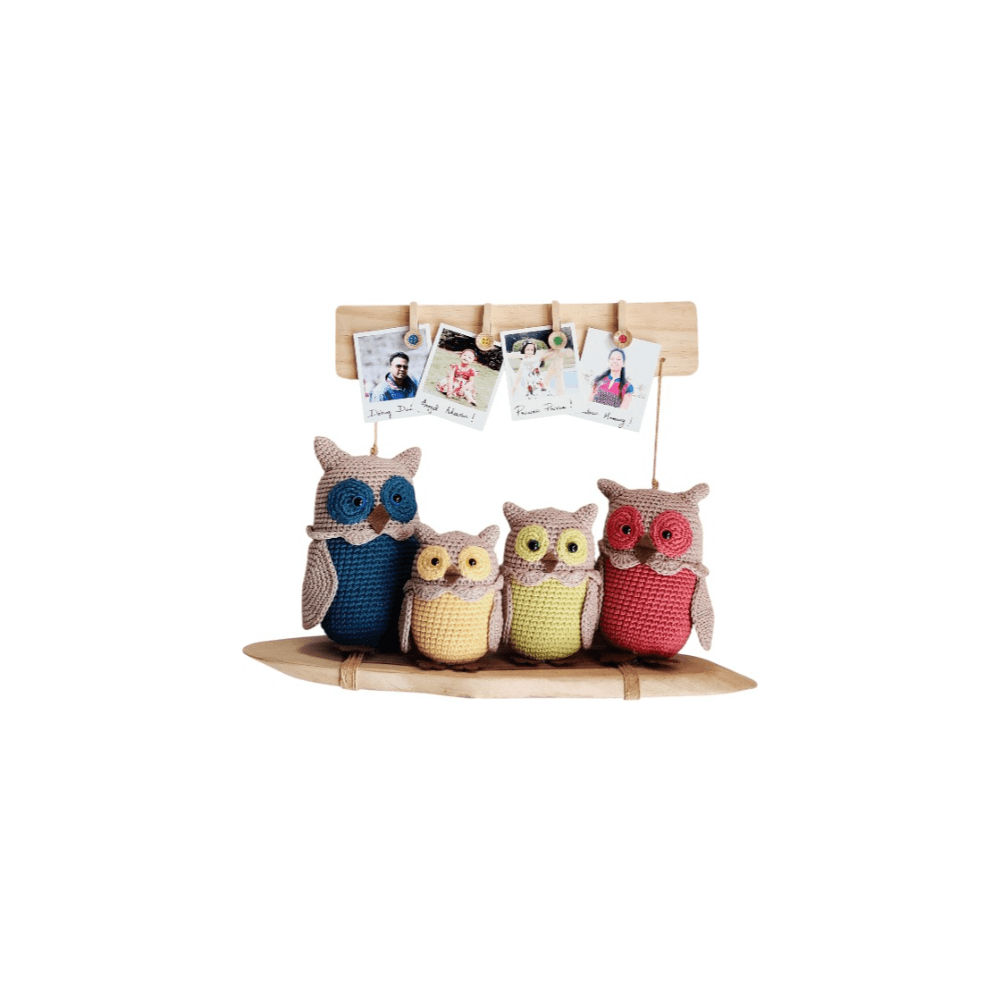 Haute by Hand Owl Family Hanging