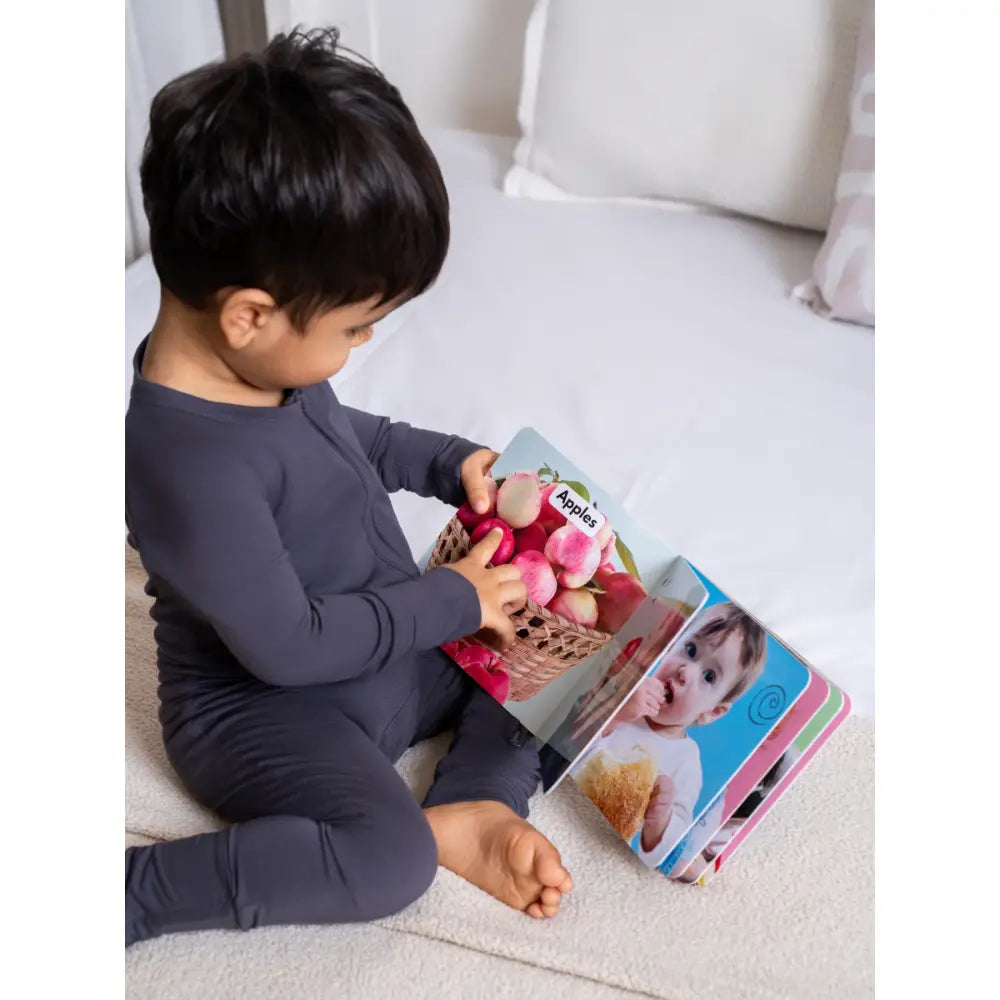 Qoalaby Liljeholmen Bamboo Sleep Bundle (Sleepsuit + Sleepsack) - Slate Gray