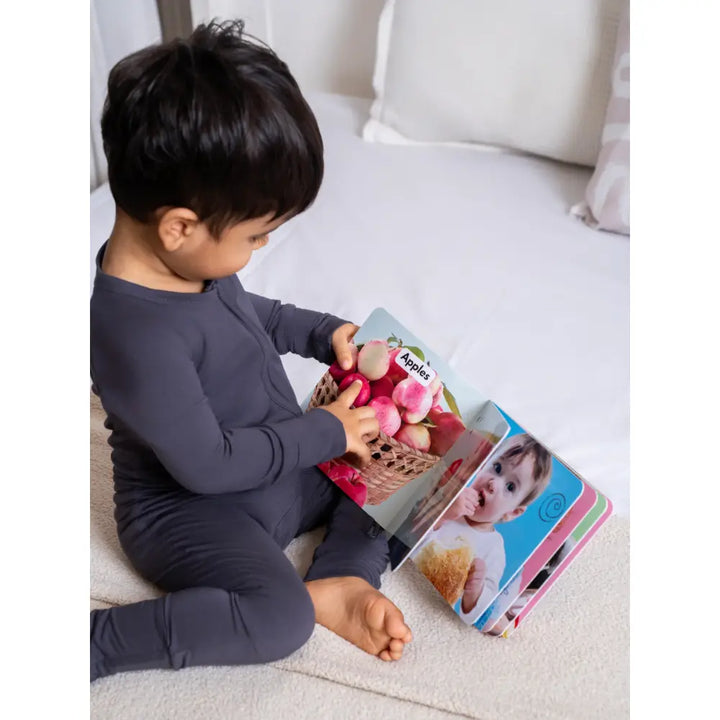 Qoalaby Liljeholmen Bamboo Sleep Bundle (Sleepsuit + Sleepsack) - Slate Gray