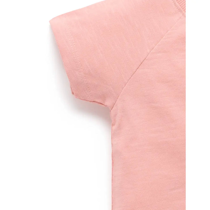 Purebaby Soft Pink Frilly Long Sleeve Swimsuit For Girls - Gingham