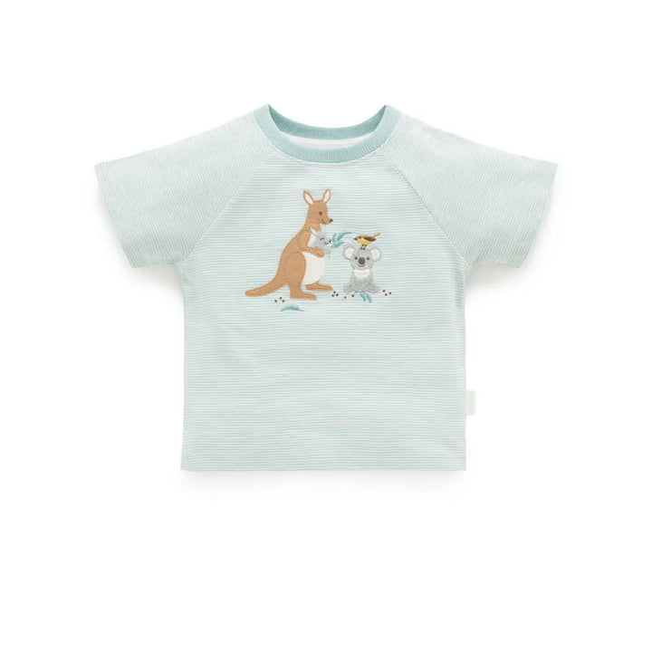 Purebaby Light Blush Organic Cotton Koala Applique Tee