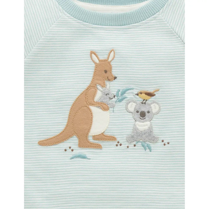 Purebaby Light Blush Organic Cotton Koala Applique Tee