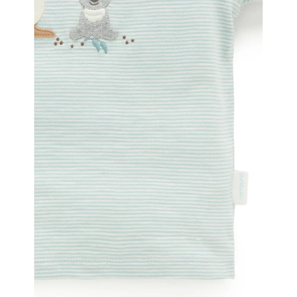 Purebaby Light Blush Organic Cotton Koala Applique Tee