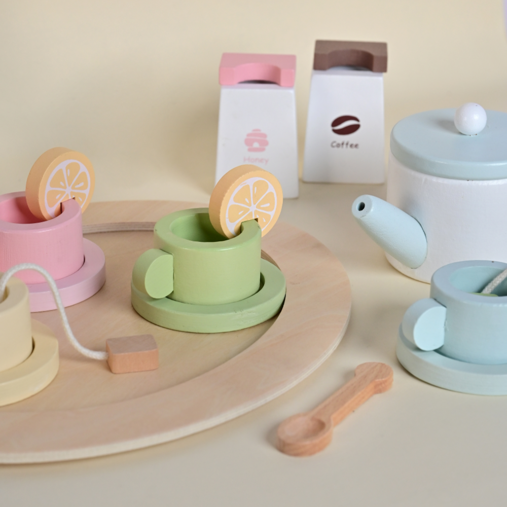 Playbox Wooden Tea Set for Kids