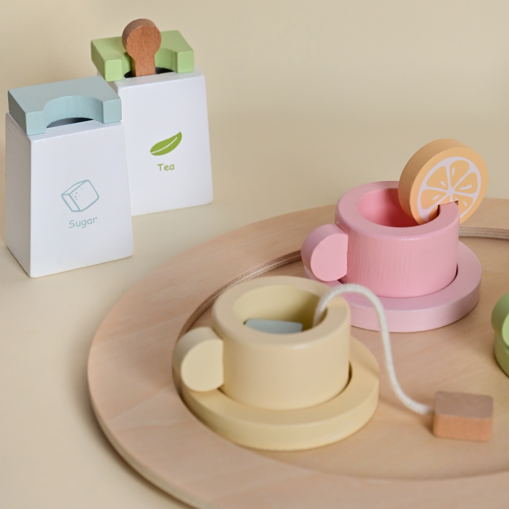 Playbox Wooden Tea Set for Kids