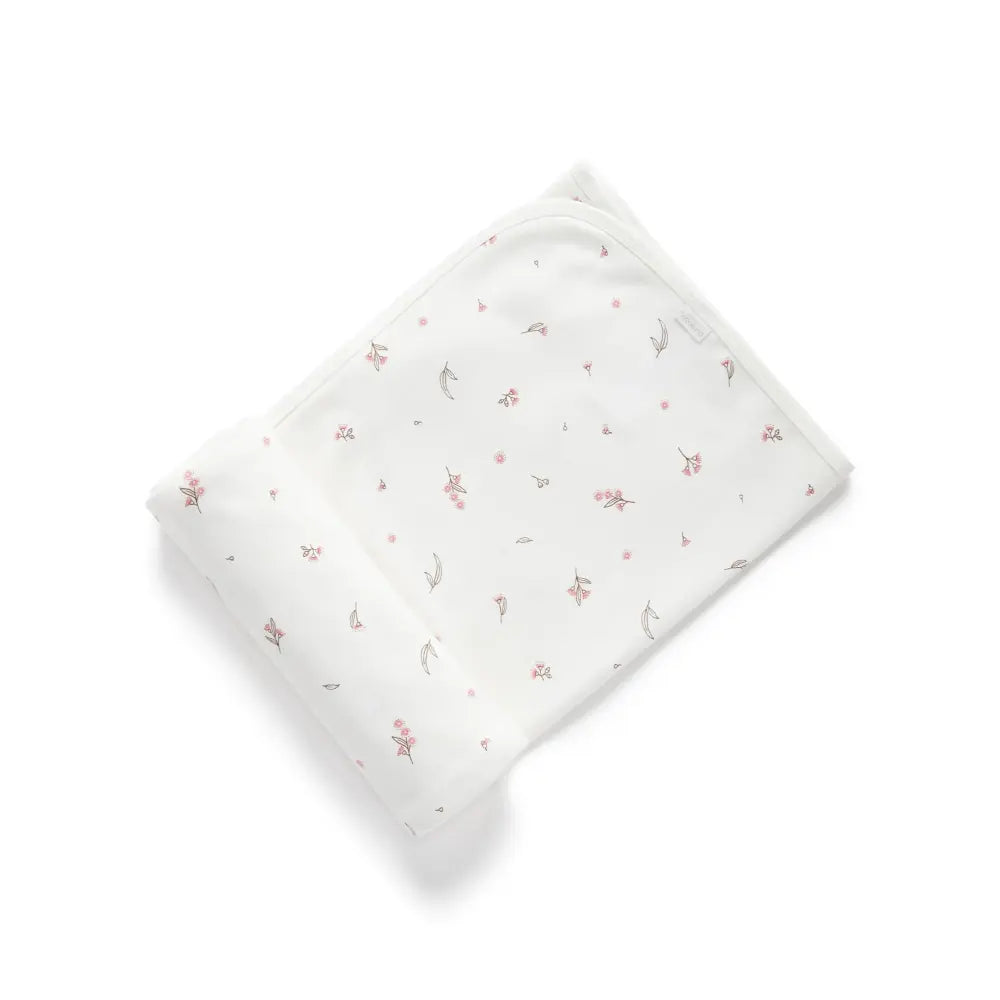 Purebaby Unisex Organic Cotton Bunny Rug &amp; Snookie Pack - Vanilla Blossom
