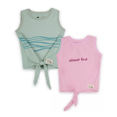 Miko Lolo Planet First Vest with Tie-up, Set of 2
