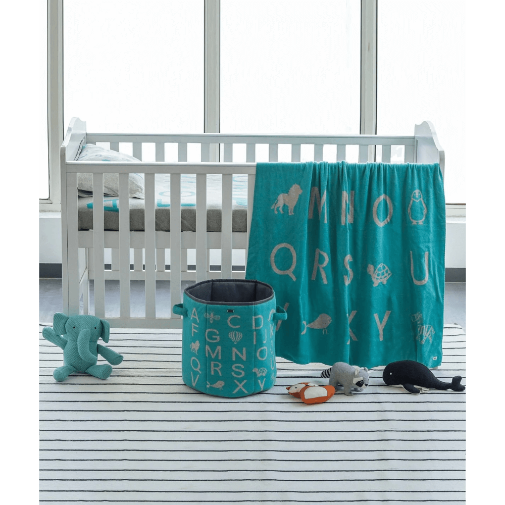 Pluchi Knitted Cot Sheet &amp; Pillow Set For Babies