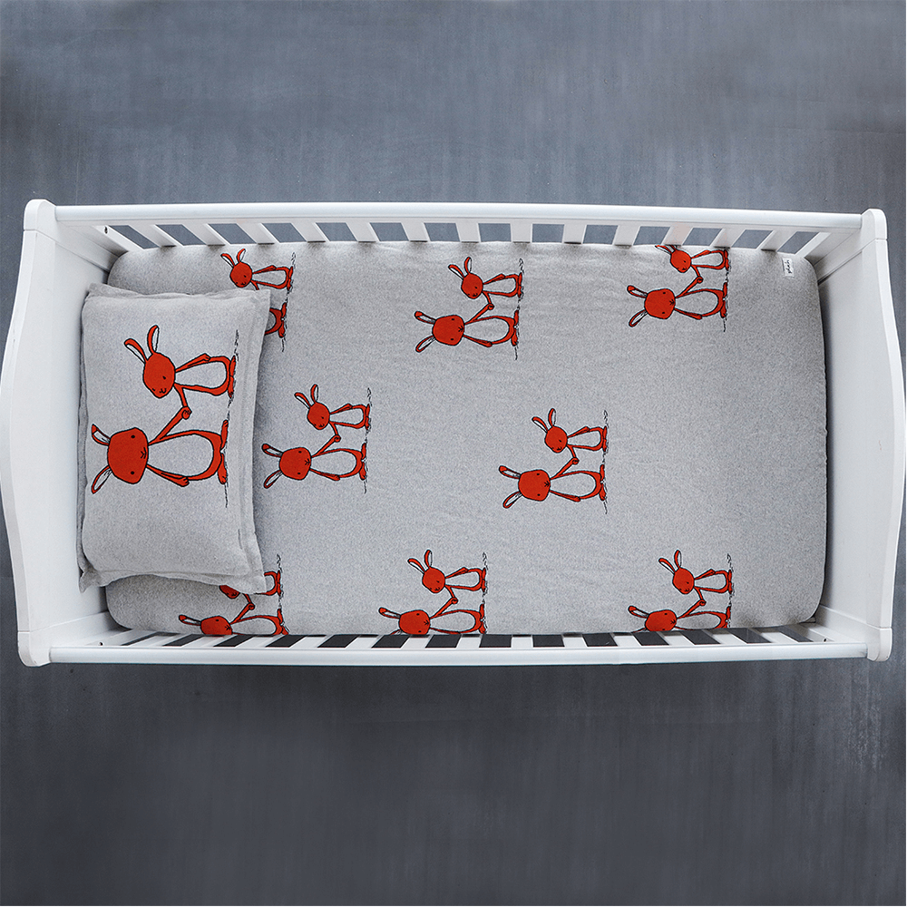 Pluchi Knitted Cot Sheet &amp; Pillow Set For Babies